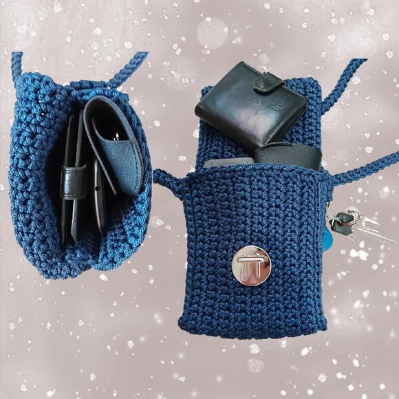 Versatile Lightweight Crochet Crossbody Bag – Ideal for Festivals & Outings - Picture 4 of 9